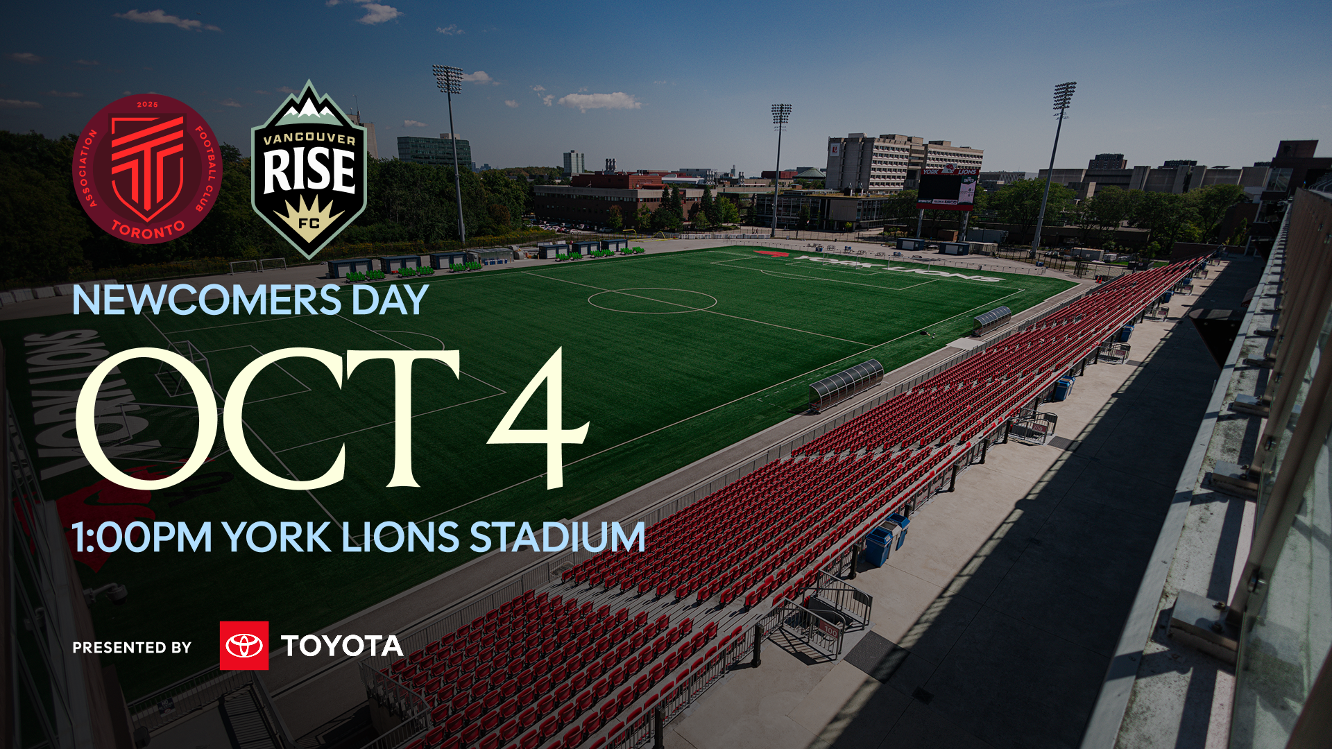 Toyota Presents AFC Toronto Newcomer Day, as Supporters’ Shield Race and W Canadian Championship Qualification Take Centre Stage