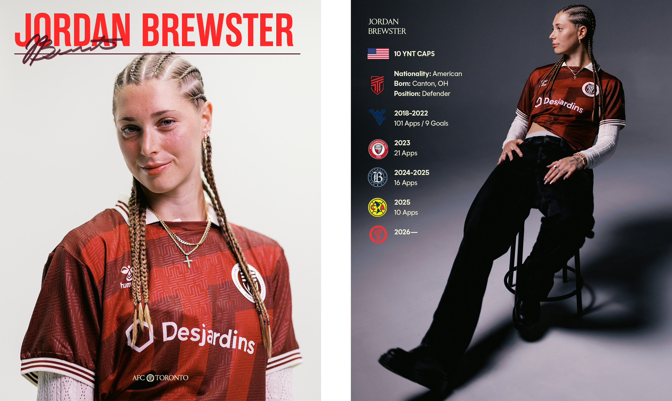 AFC Toronto Signs Defender Jordan Brewster