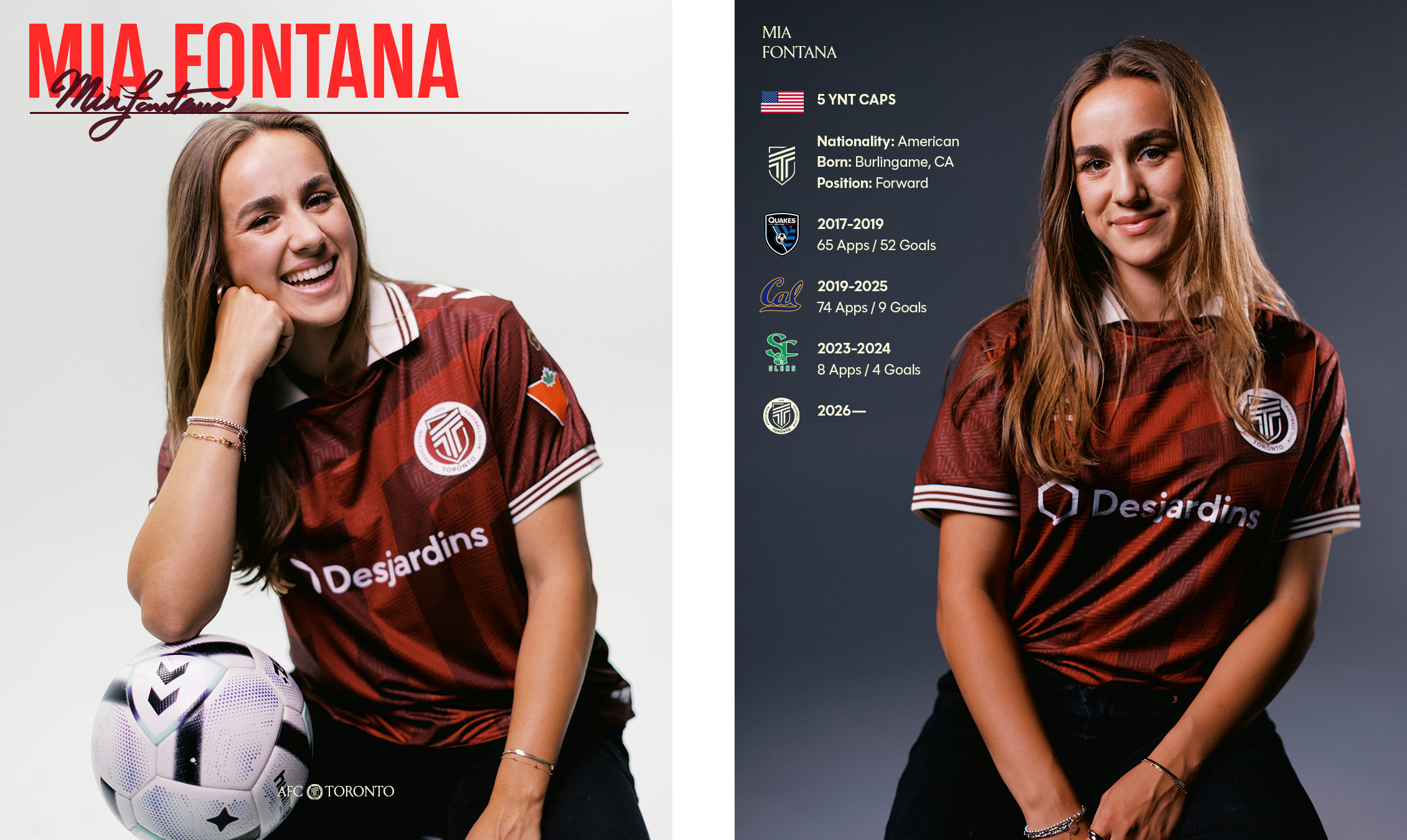 AFC Toronto Adds Attacking Talent with Signing of Mia Fontana