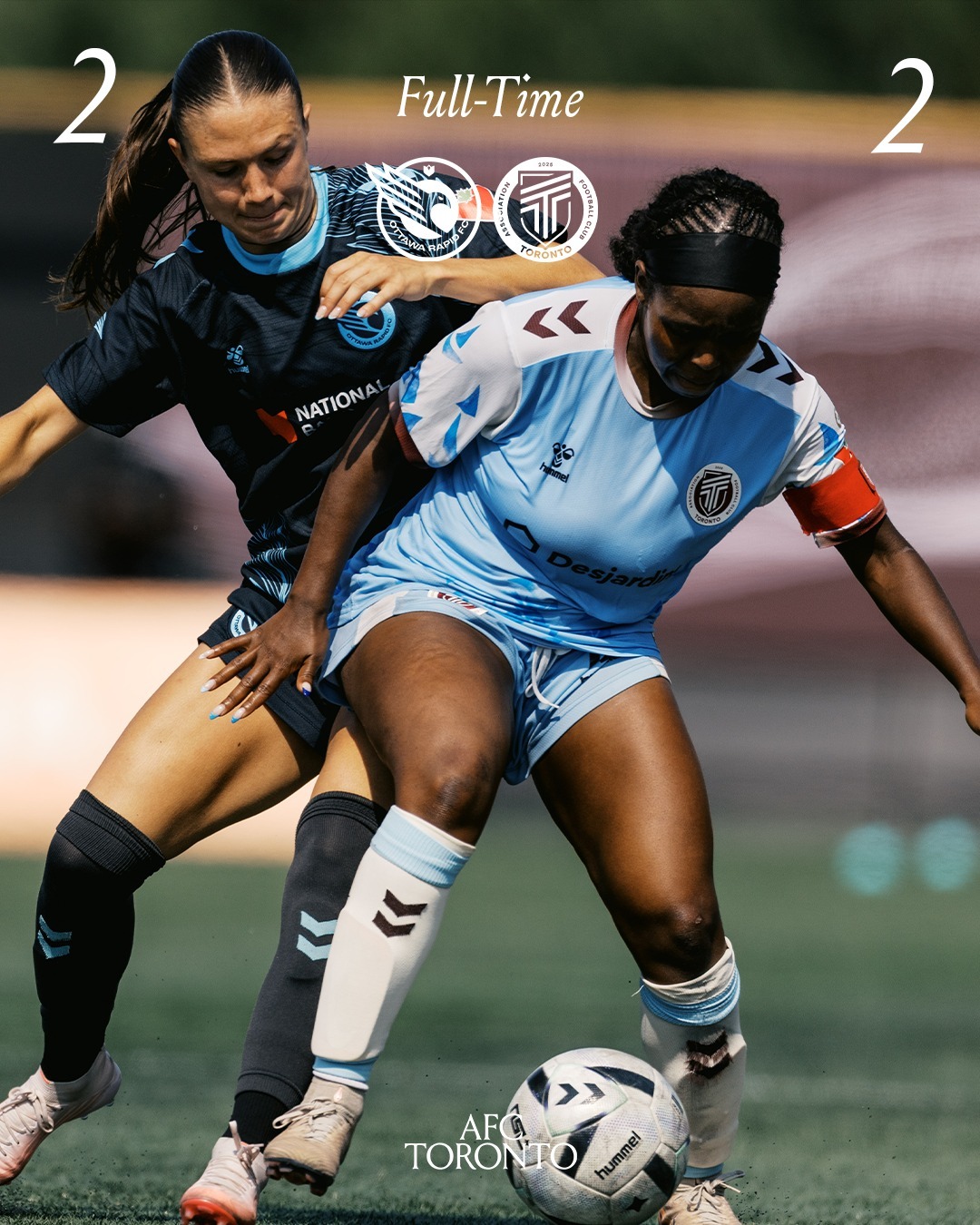 AFC Toronto Draws 2-2 With Ottawa Rapid FC