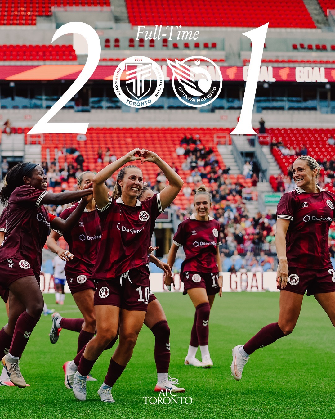 AFC Toronto Wins Battle of Ontario with 2-1 Victory Over Ottawa Rapid FC