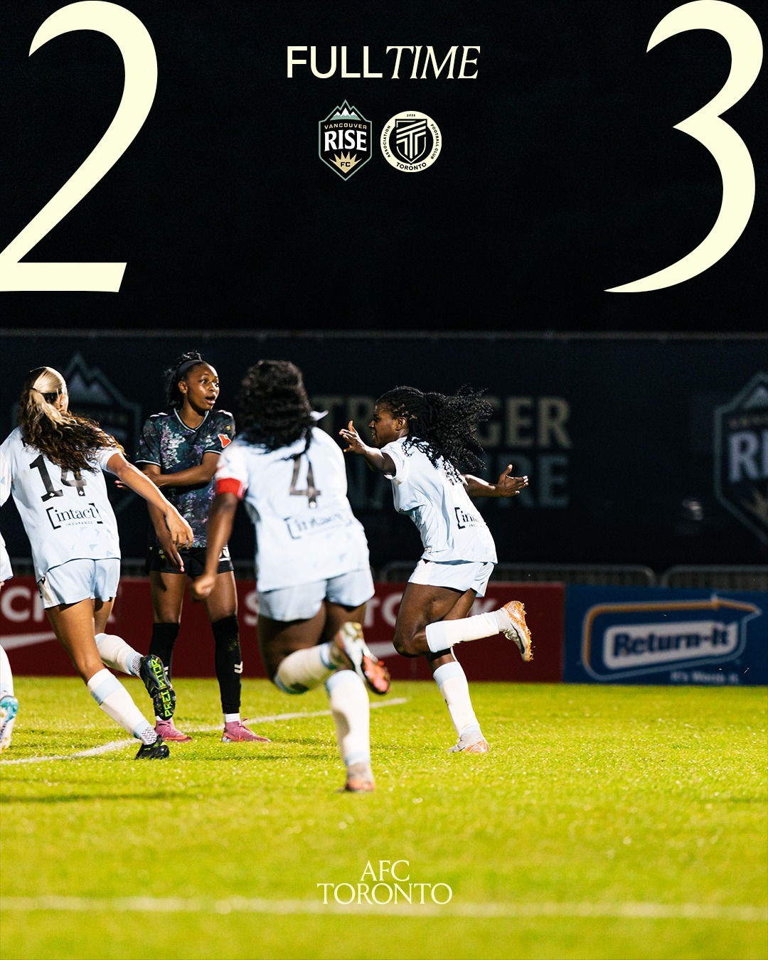 AFC Toronto Open Sophomore Season With 3-2 Win Over Vancouver Rise FC