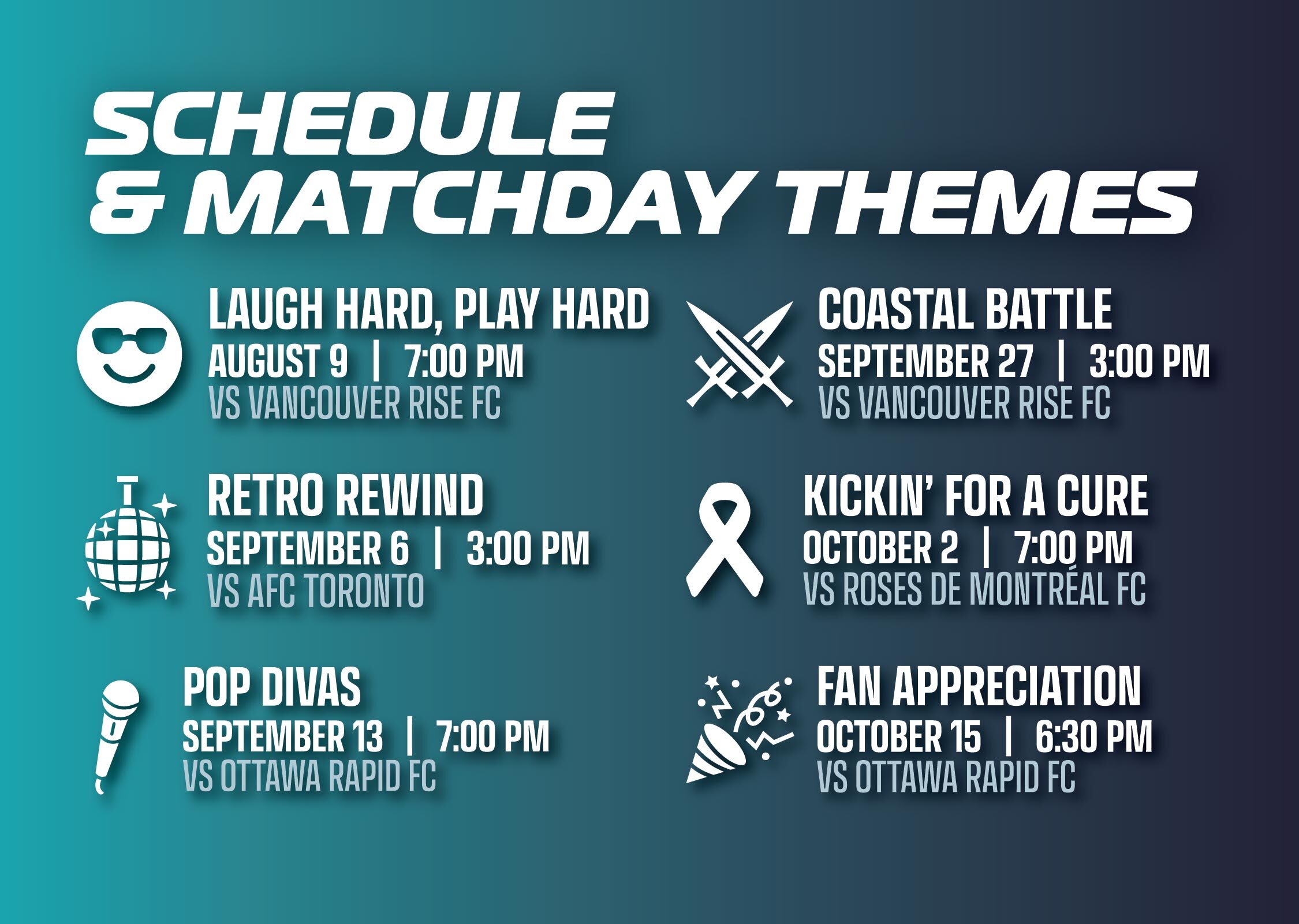 Schedule Themes & Giveaways →