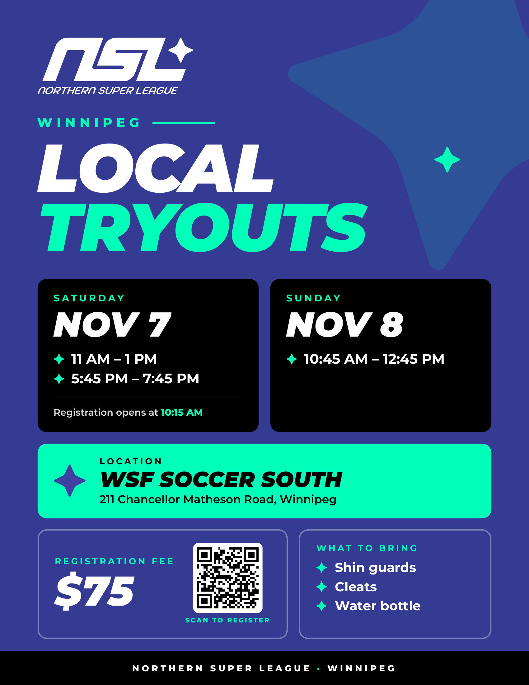 Local Tryouts Info