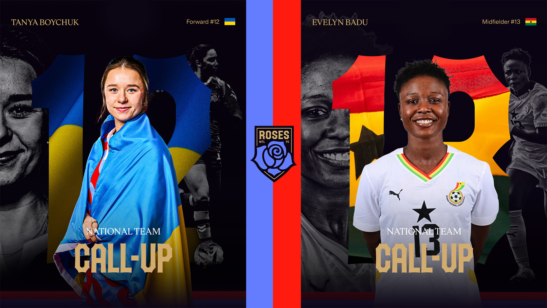 TWO ROSES CALLED UP FOR INTERNATIONAL DUTY