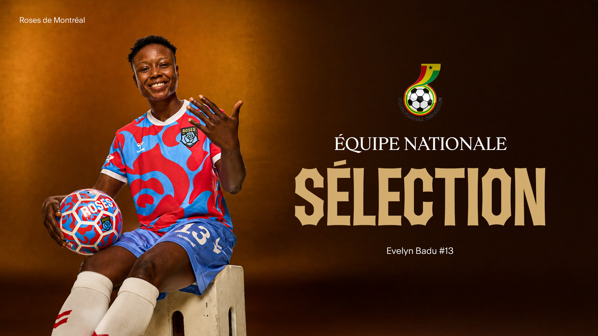 EVELYN BADU SÉLECTIONNÉE AVEC L’ÉQUIPE NATIONALE DU GHANA