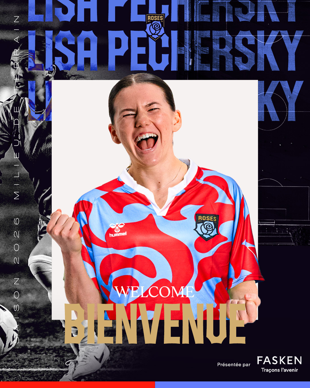 MONTRÉAL ROSES SIGN MIDFIELDER LISA PECHERSKY