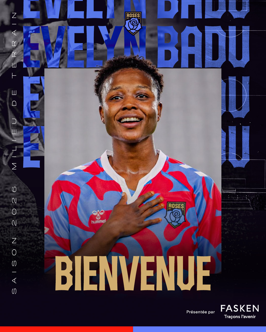 LES ROSES SIGNENT L’INTERNATIONALE GHANÉENNE EVELYN BADU