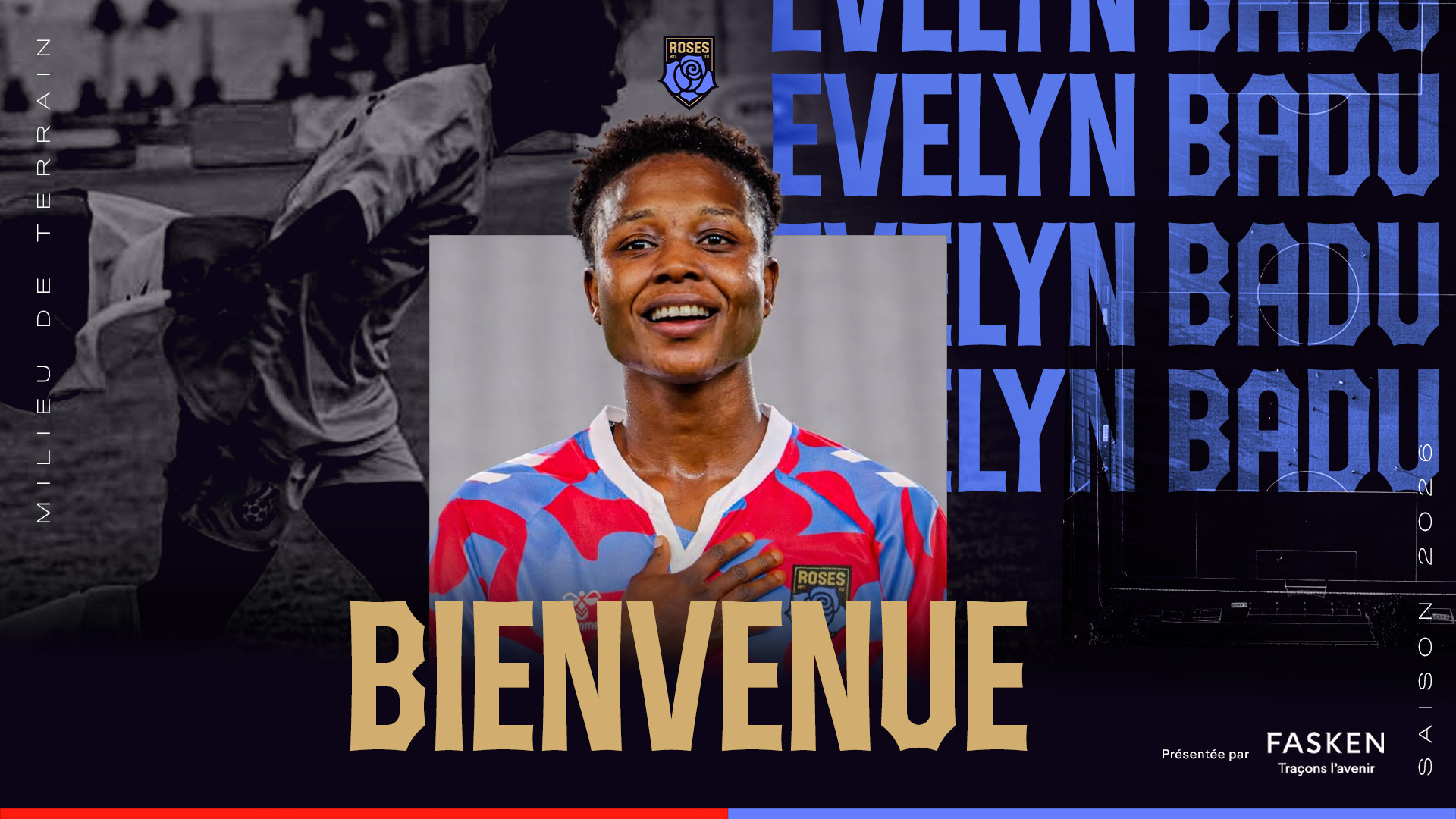 LES ROSES SIGNENT L’INTERNATIONALE GHANÉENNE EVELYN BADU