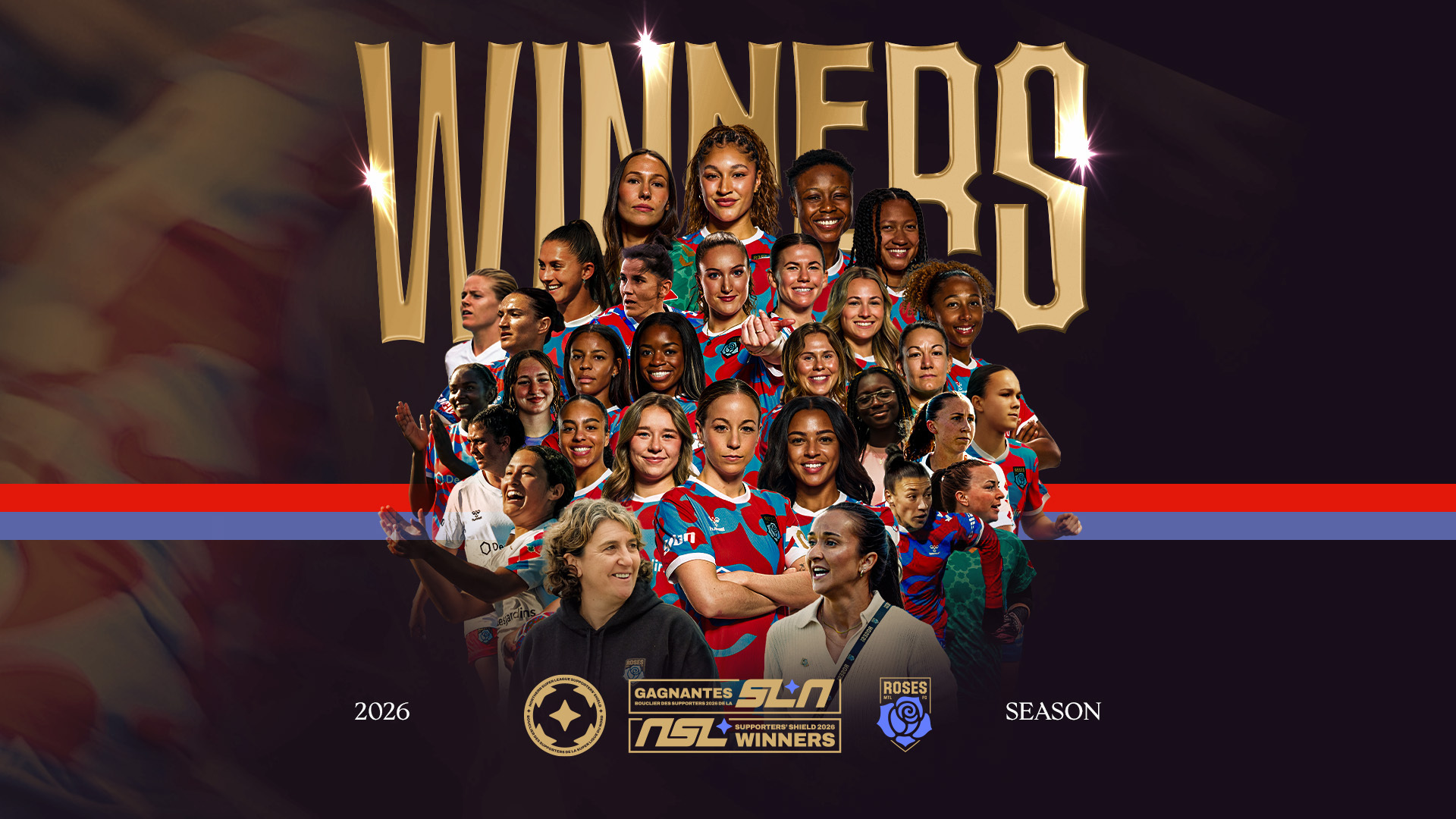 MONTRÉAL ROSES ARE NSL SUPPORTERS’ SHIELD WINNERS