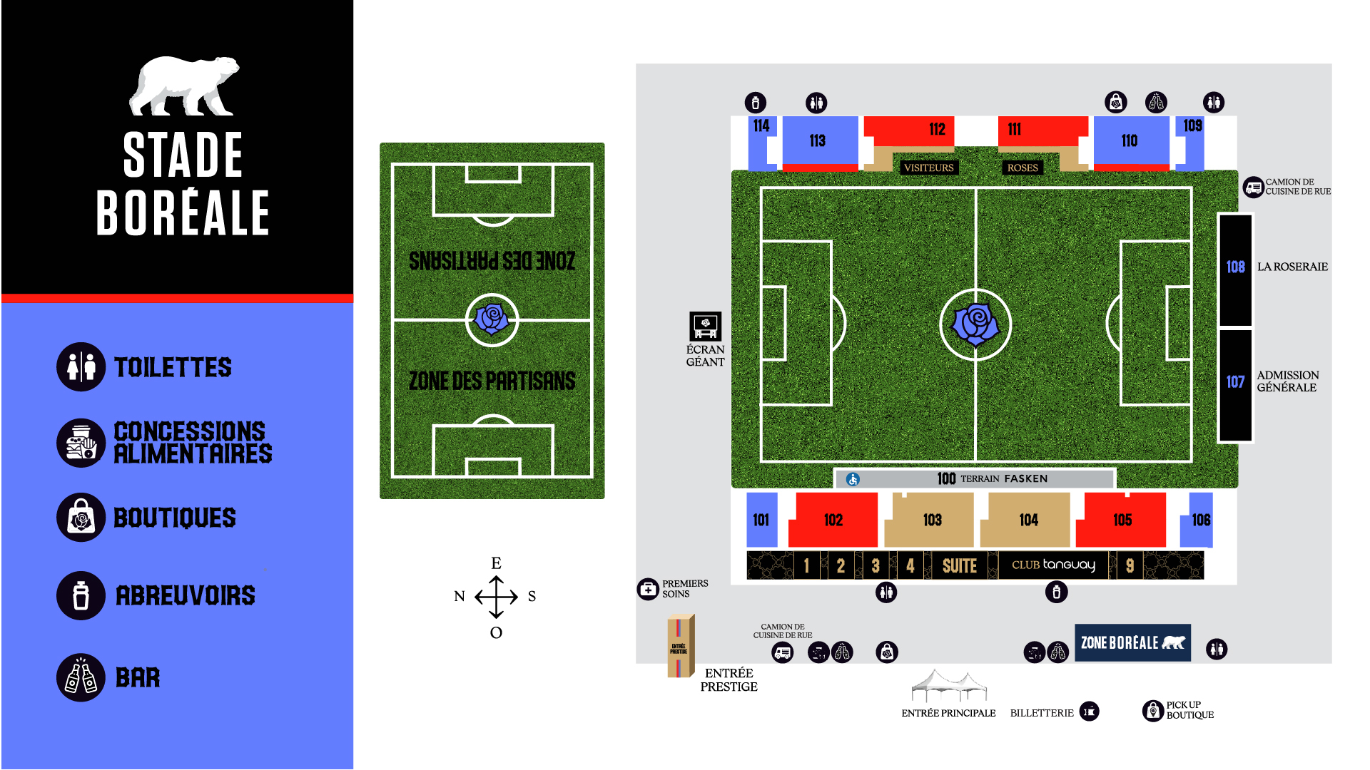 Plan de stade