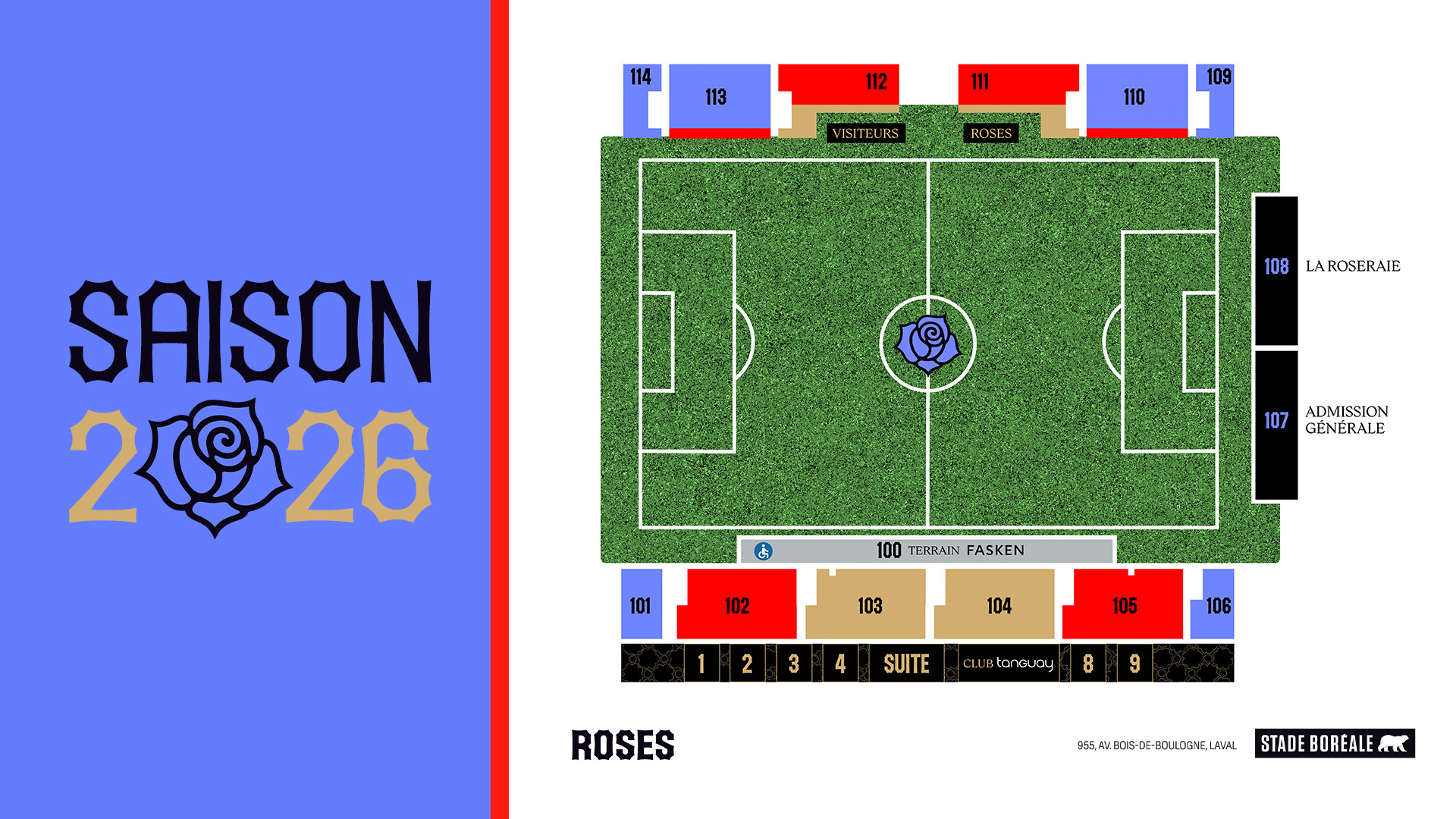 Plan de stade