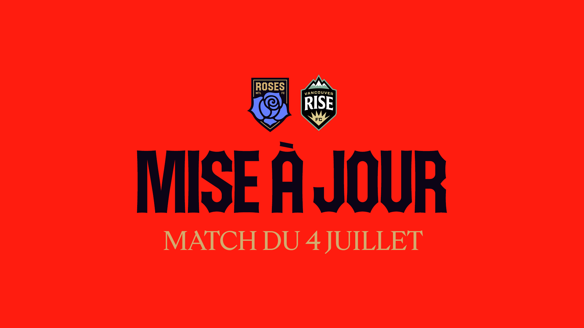 Changement d'horaire - Match du 4 juillet
