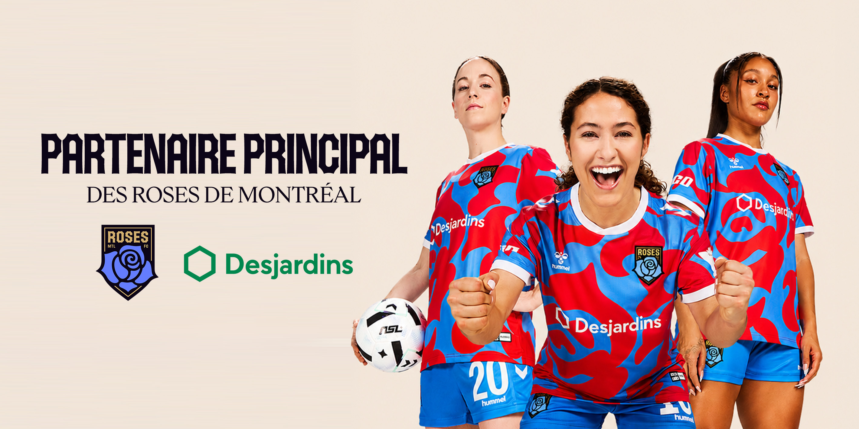 DESJARDINS S’ENGAGE AUX CÔTÉS DES ROSES DE MONTRÉAL DANS LE CADRE D’UN PARTENARIAT PLURIANNUEL