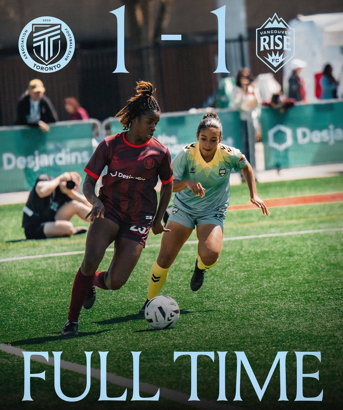 Match Recap: AFC Toronto Earns 1-1 Draw at Home Against Vancouver Rise FC | 05/11