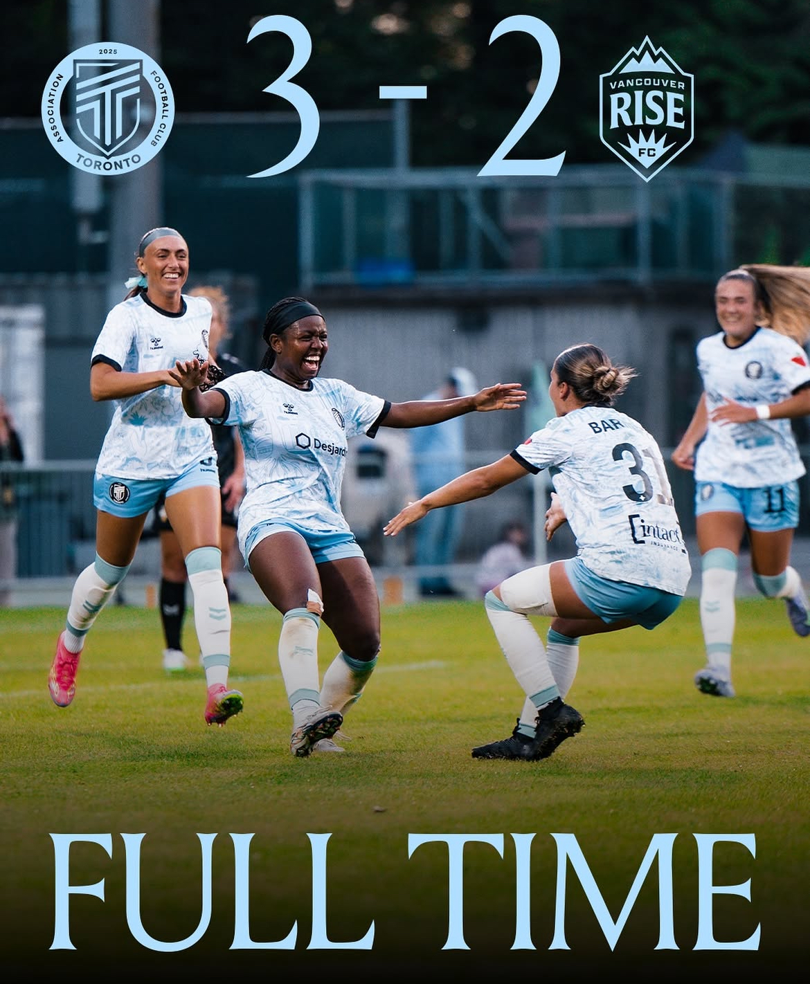 Match Recap: AFC Toronto Secures 3-2 Road Win Over Vancouver Rise FC | 06/11