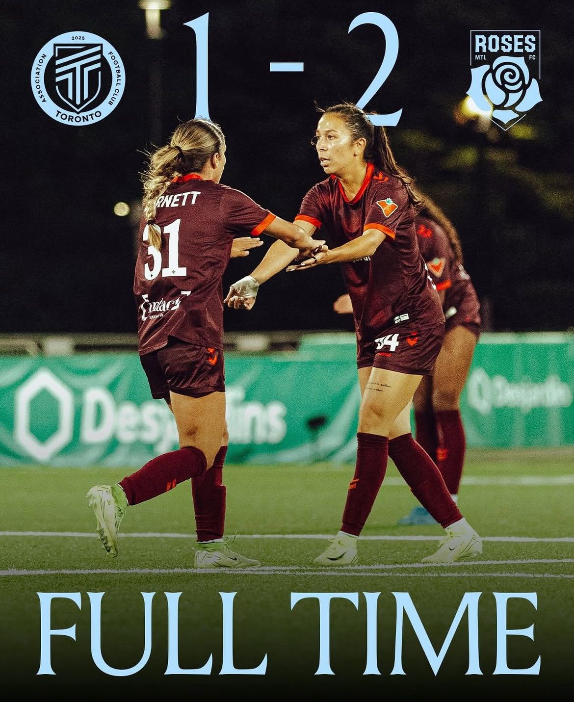 Match Recap: AFC Toronto falls 2-1 to Montreal Roses FC | 07/18