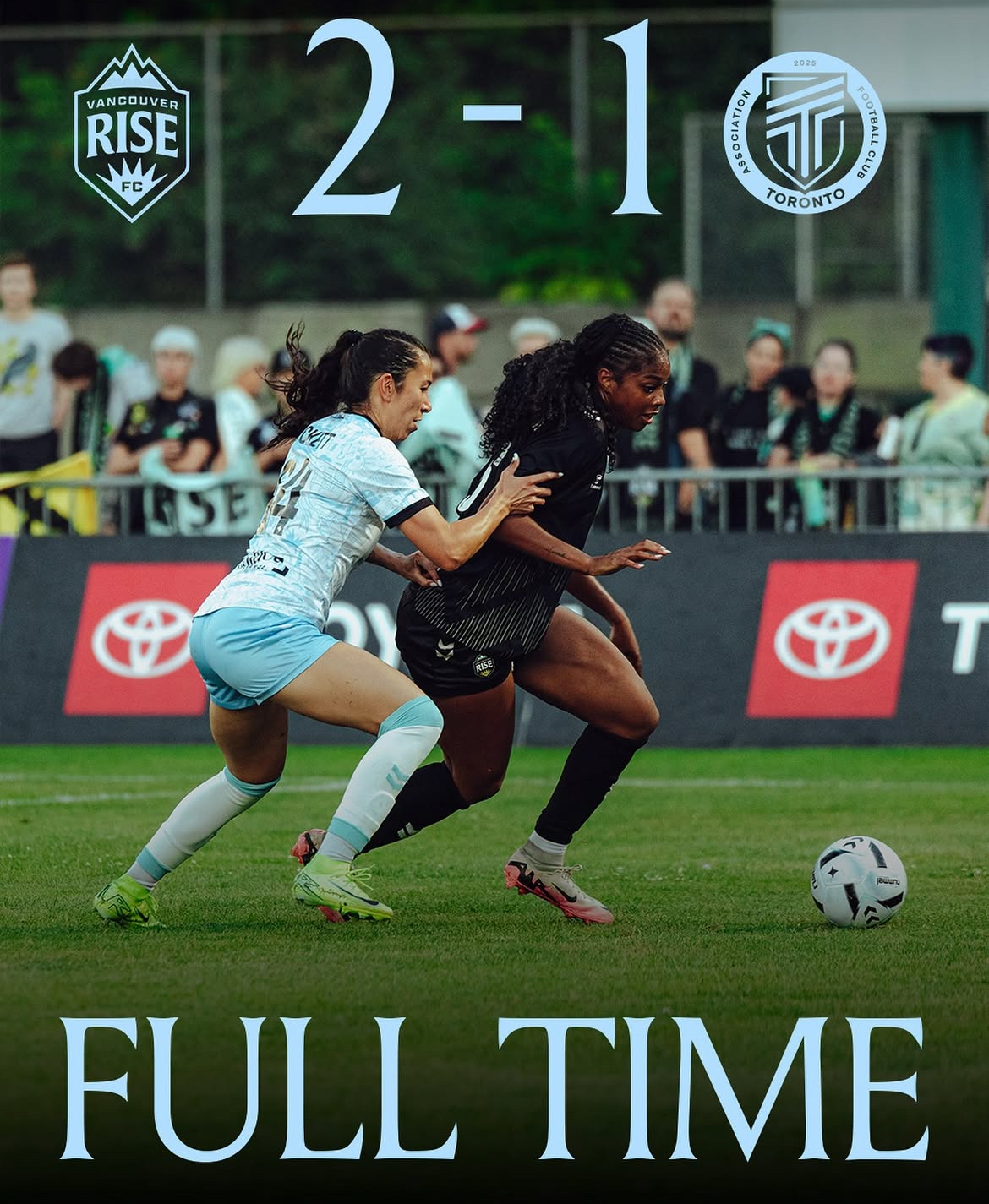 Match Recap: AFC Toronto Falls 2-1 to Vancouver Rise FC on the Road | 07/24