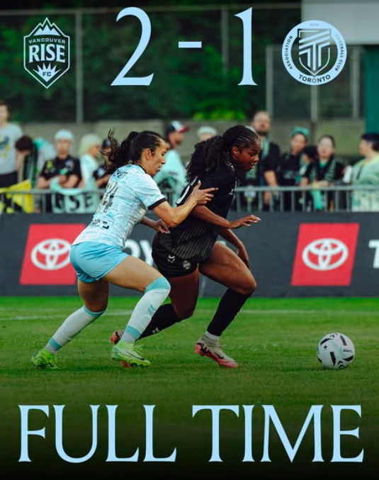 AFC Toronto vs. Vancouver Rise FC Match Recap 07/24