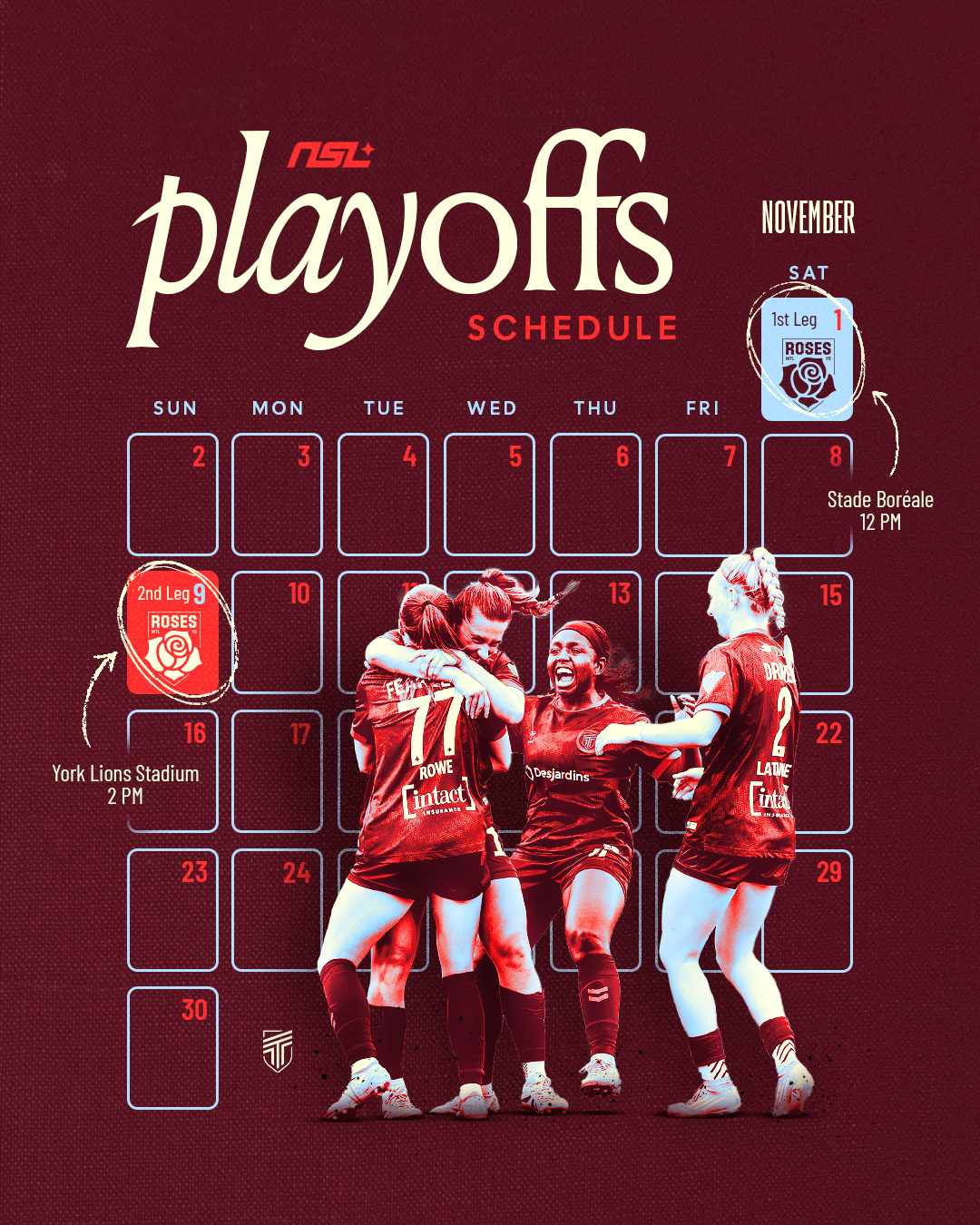 AFC Toronto Schedule