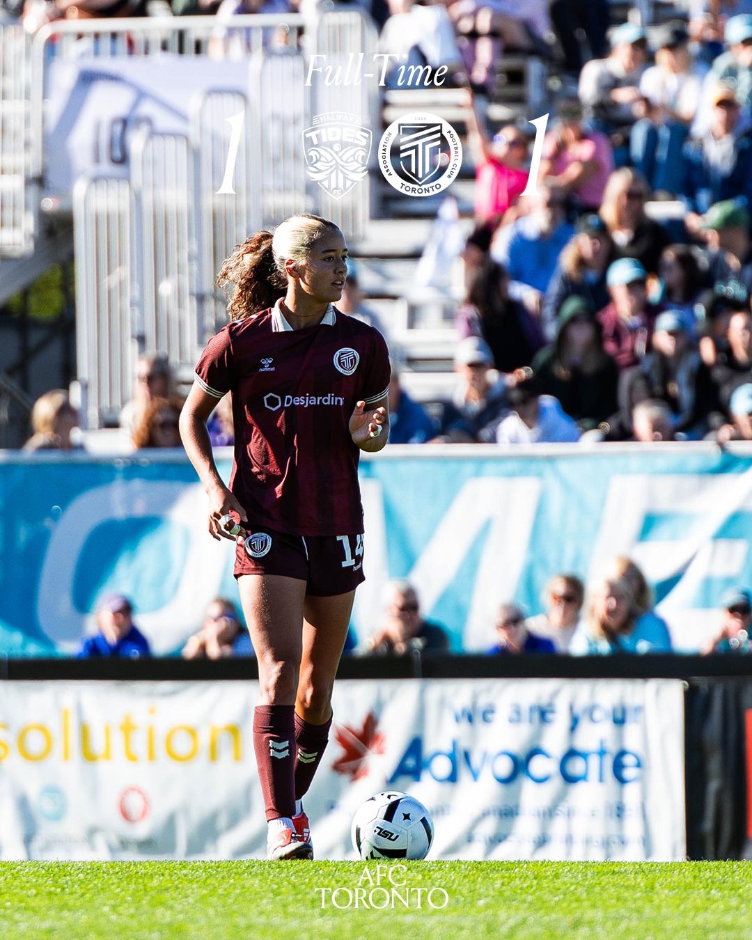 AFC Toronto Extends Unbeaten Streak With 1-1 Draw Against Halifax Tides FC