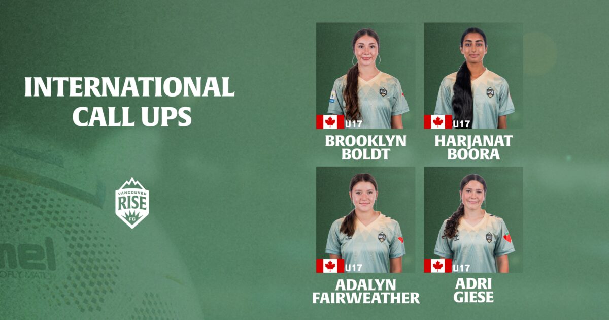 Four Vancouver Rise FC Academy Players Called Up For Canadas Fifa U 17 Womens World Cup Squad