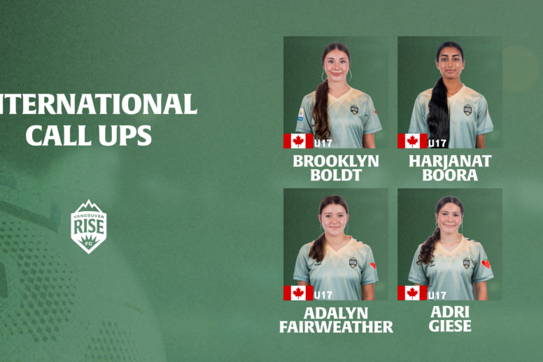 Four Vancouver Rise FC Academy players called up for Canada's FIFA U-17 Women's World Cup squad