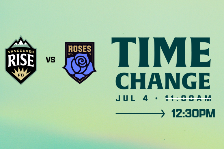 Kickoff time for Saturday, July 4 away match changed to 12:30 p.m. PT