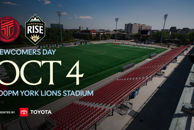 Toyota Presents AFC Toronto Newcomer Day, as Supporters’ Shield Race and W Canadian Championship Qualification Take Centre Stage