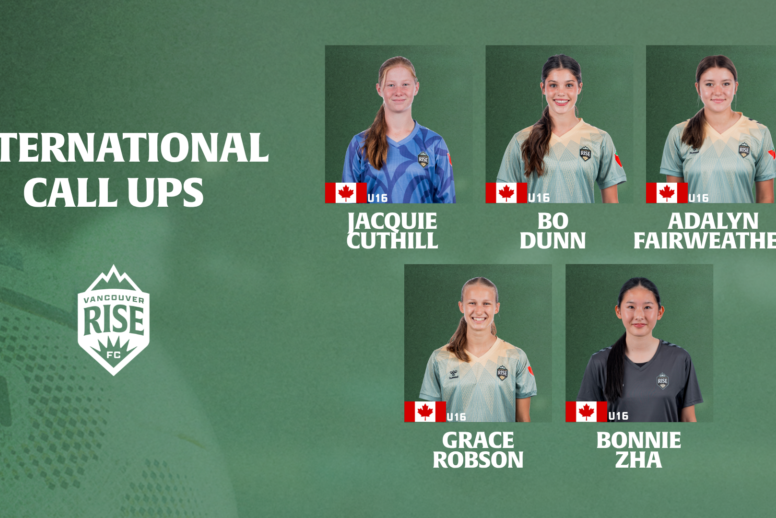 Five Vancouver Rise FC Academy players called up for Canada U-16 camp