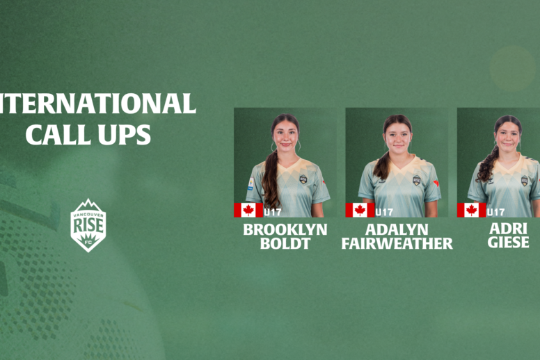 Three Vancouver Rise FC Academy players called up for Canada U-17 national team