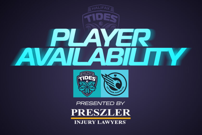 Player Availability Report: Halifax Tides FC vs. Ottawa Rapid FC