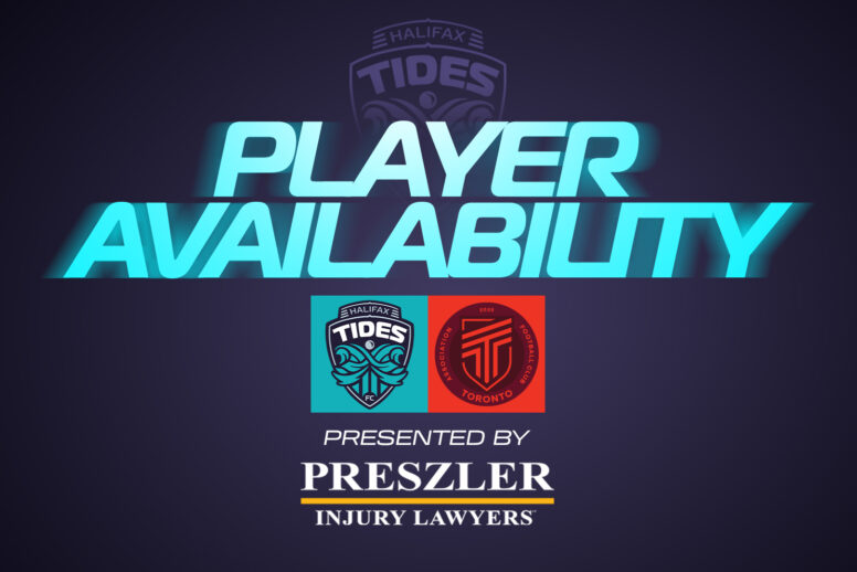Player Availability Report: Halifax Tides FC vs. AFC Toronto