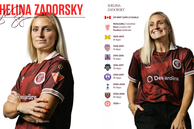 Olympic Gold Medallist Shelina Zadorsky Signs with AFC Toronto