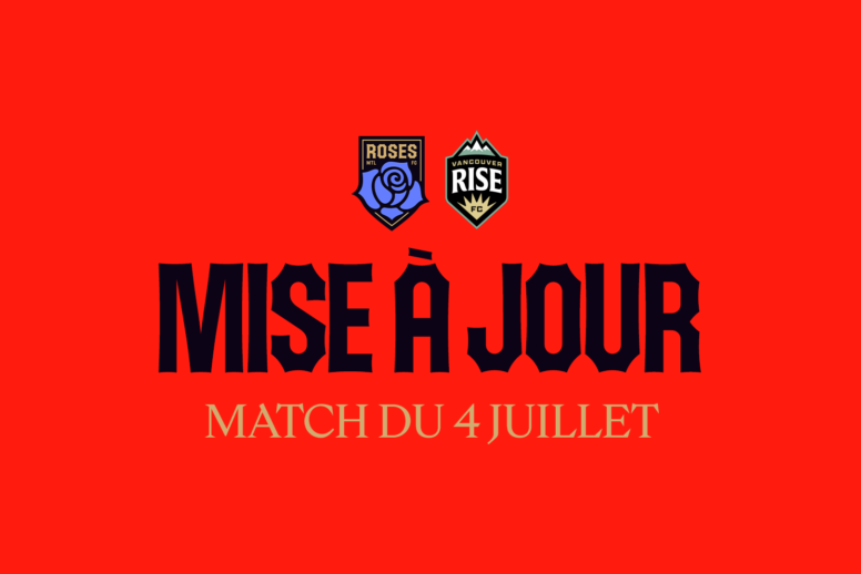 Changement d'horaire - Match du 4 juillet