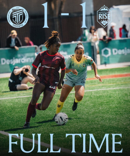 Match Recap: AFC Toronto Earns 1-1 Draw at Home Against Vancouver Rise FC | 05/11