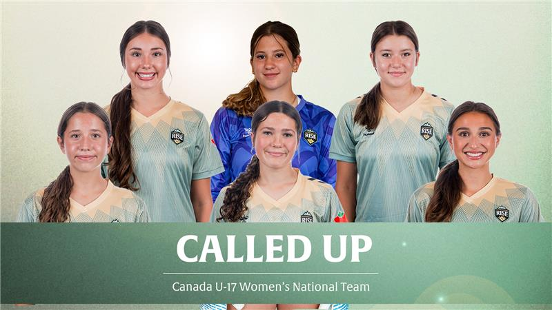 Six Vancouver Rise FC Academy Players Called Up for Canada's Women's Under-17s Concacaf Qualifiers
