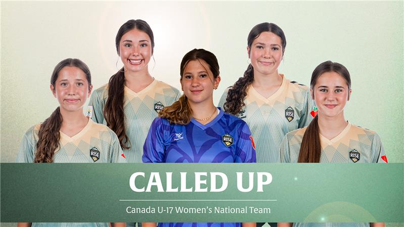 Five Vancouver Rise FC Academy Players Called Up to Represent Canada in Spain Camp